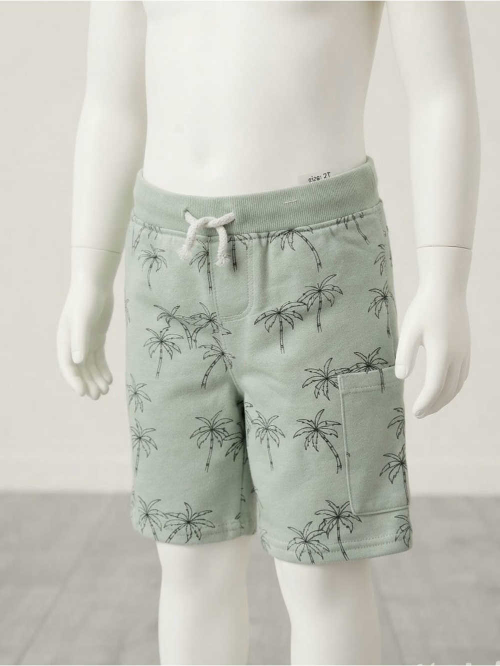 Garanimals Sage Palm-Print Pull-On Shorts